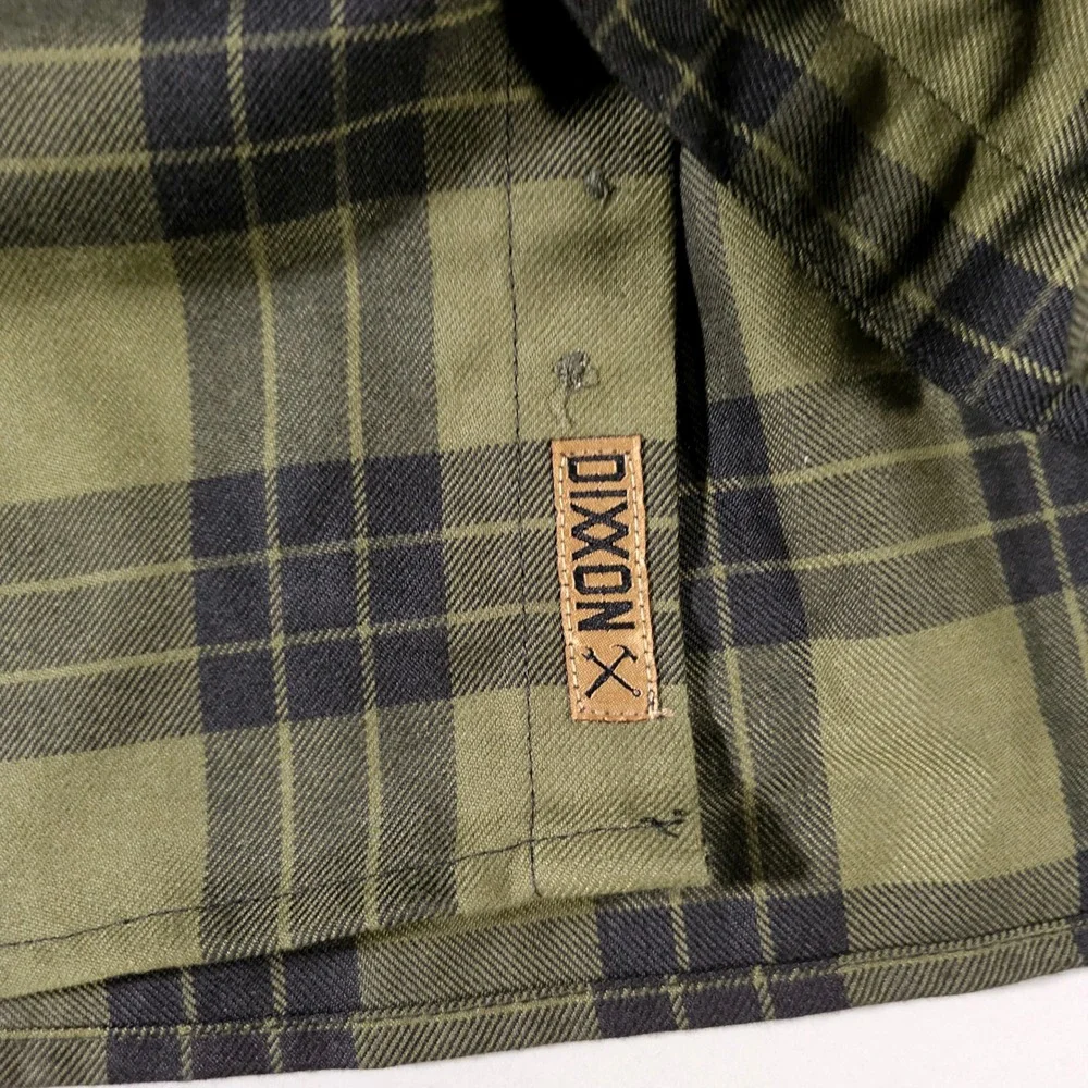 Dixxon Flannel Co Shirt Mens 5X Green Black 38 Special Plaid Button Up NWT New - Picture 5 of 8
